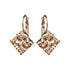 Auskarai „Kristalo viesulas (Golden Shadow)“ su Swarovski™ kristalais